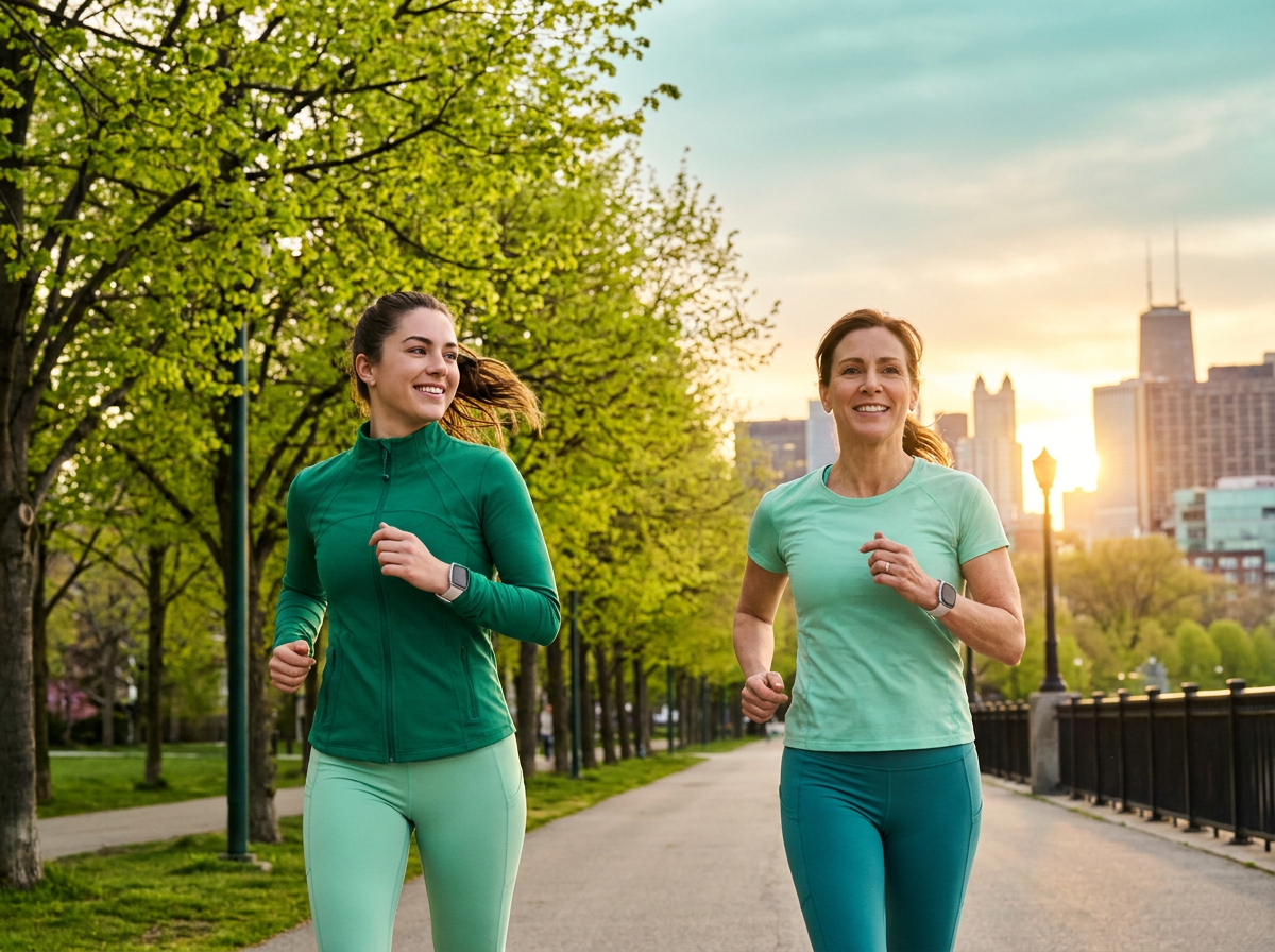 Two runners side by side